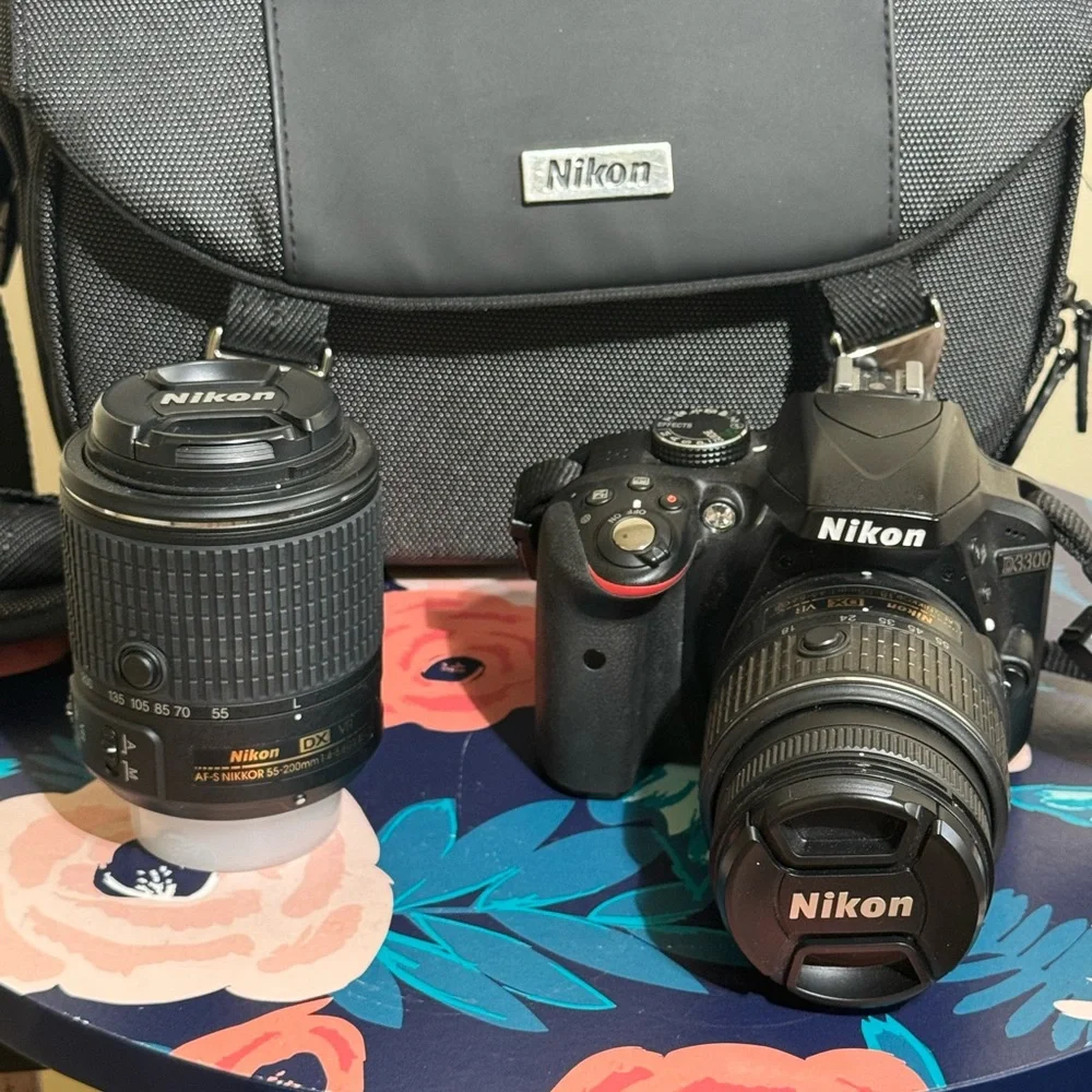 Nikon D3300 Black DSLR Camera Kit with Accessories